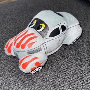 Plush Hot Rod Coupe With Flames and Bright Yellow Eyes